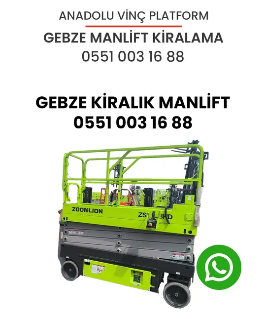 Gebze kiralık manlift görseli